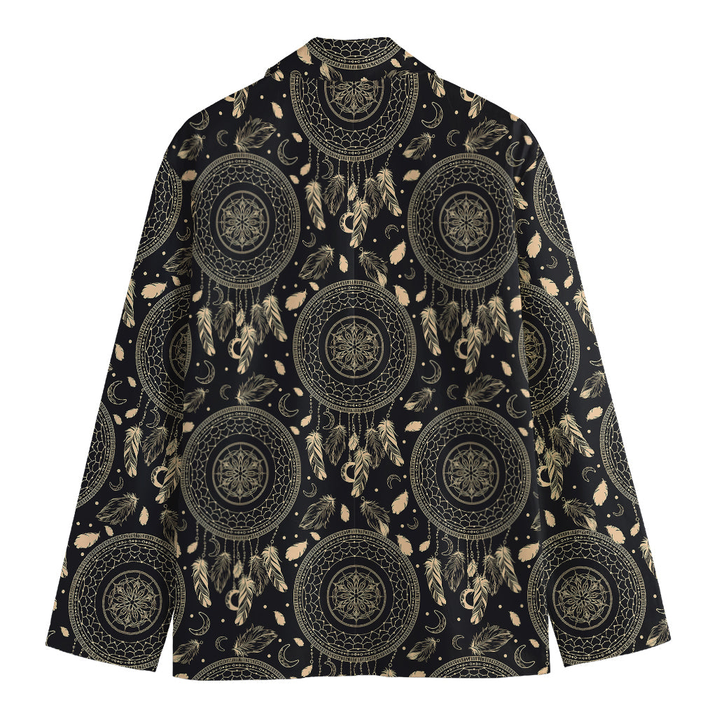 Vintage Native Dream Catcher Print Men's Cotton Blazer