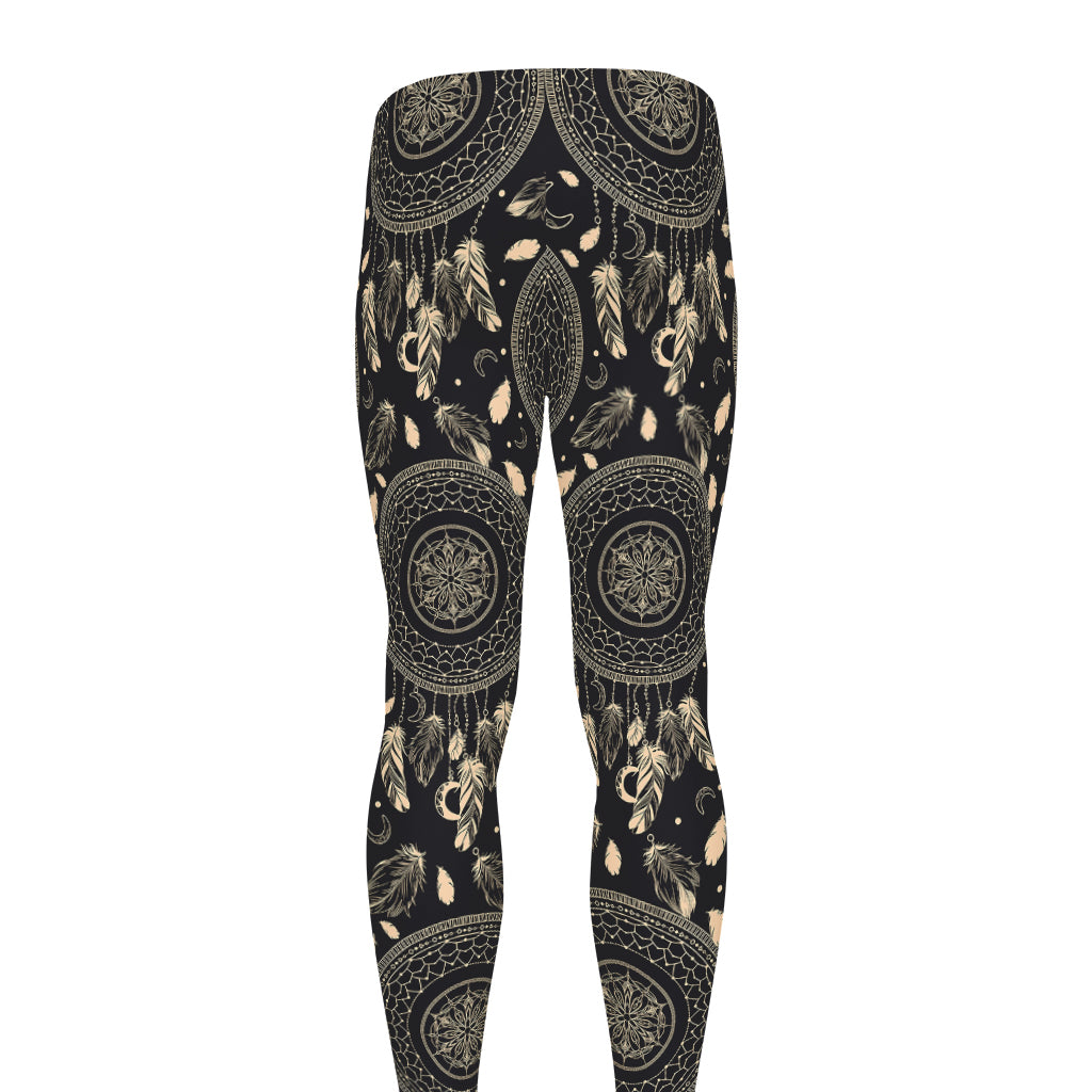 Vintage Native Dream Catcher Print Men's leggings