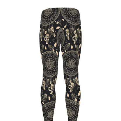 Vintage Native Dream Catcher Print Men's leggings