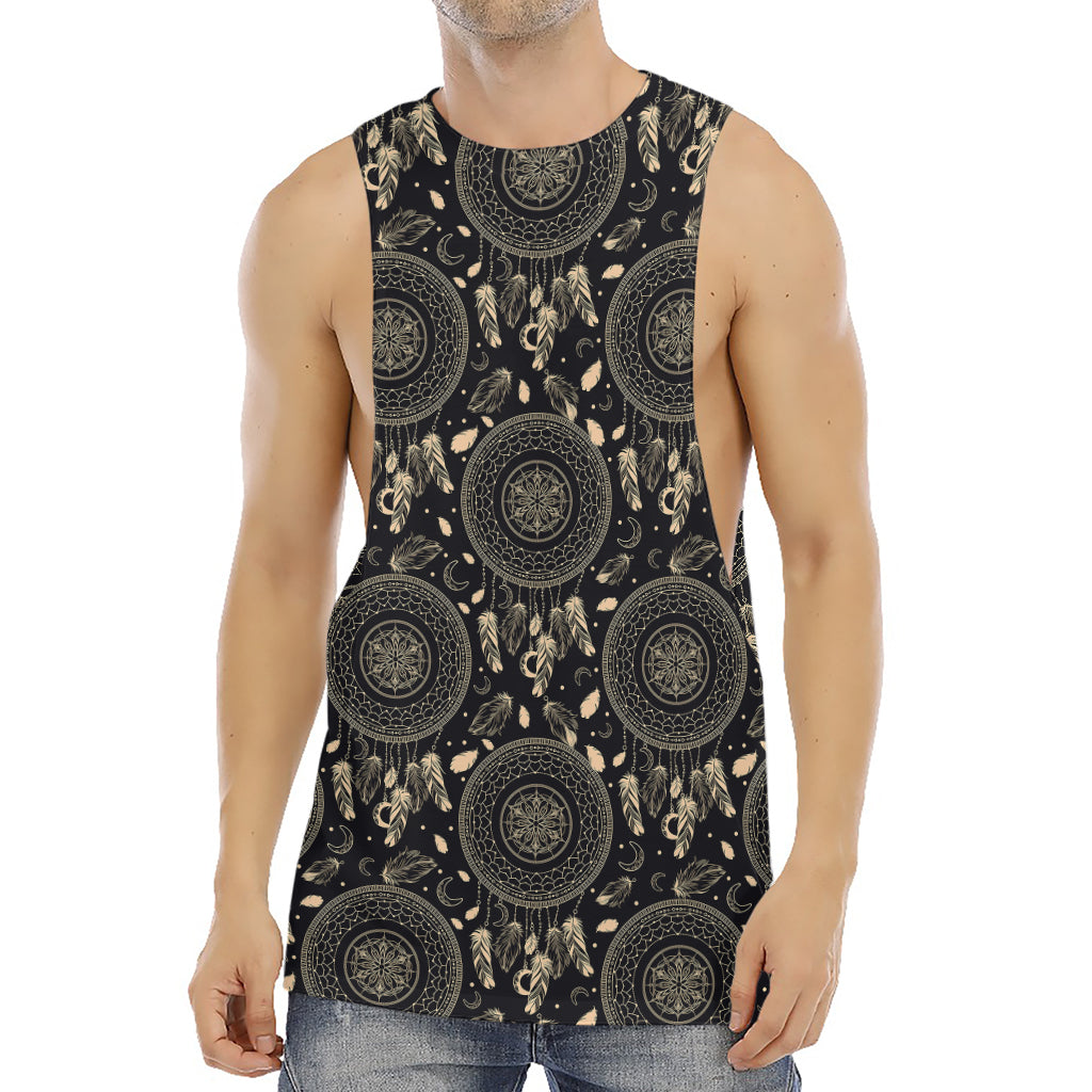 Vintage Native Dream Catcher Print Men's Muscle Tank Top
