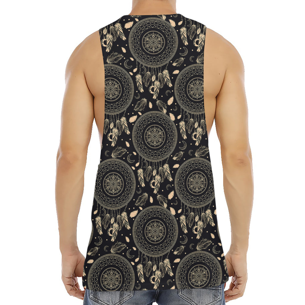 Vintage Native Dream Catcher Print Men's Muscle Tank Top