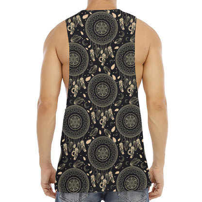 Vintage Native Dream Catcher Print Men's Muscle Tank Top