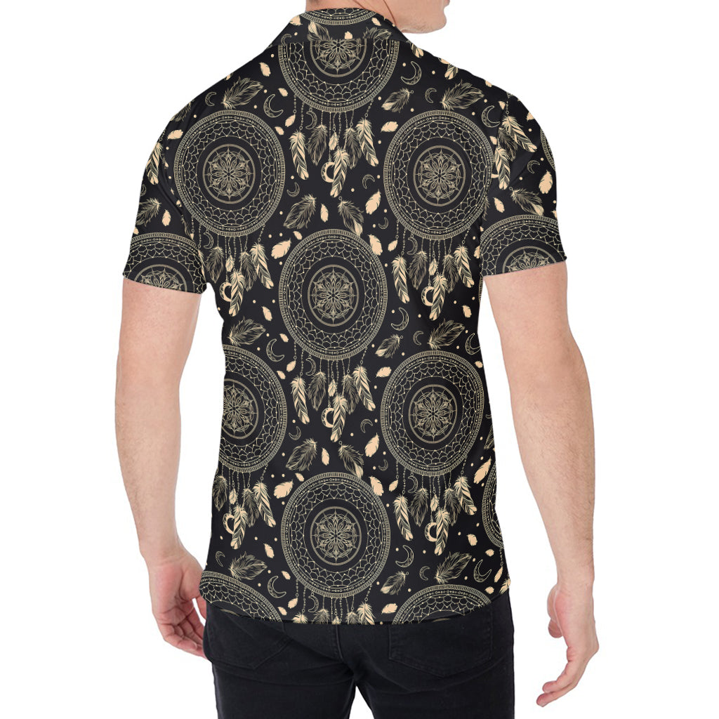 Vintage Native Dream Catcher Print Men's Shirt