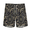Vintage Native Dream Catcher Print Men's Athletic Shorts