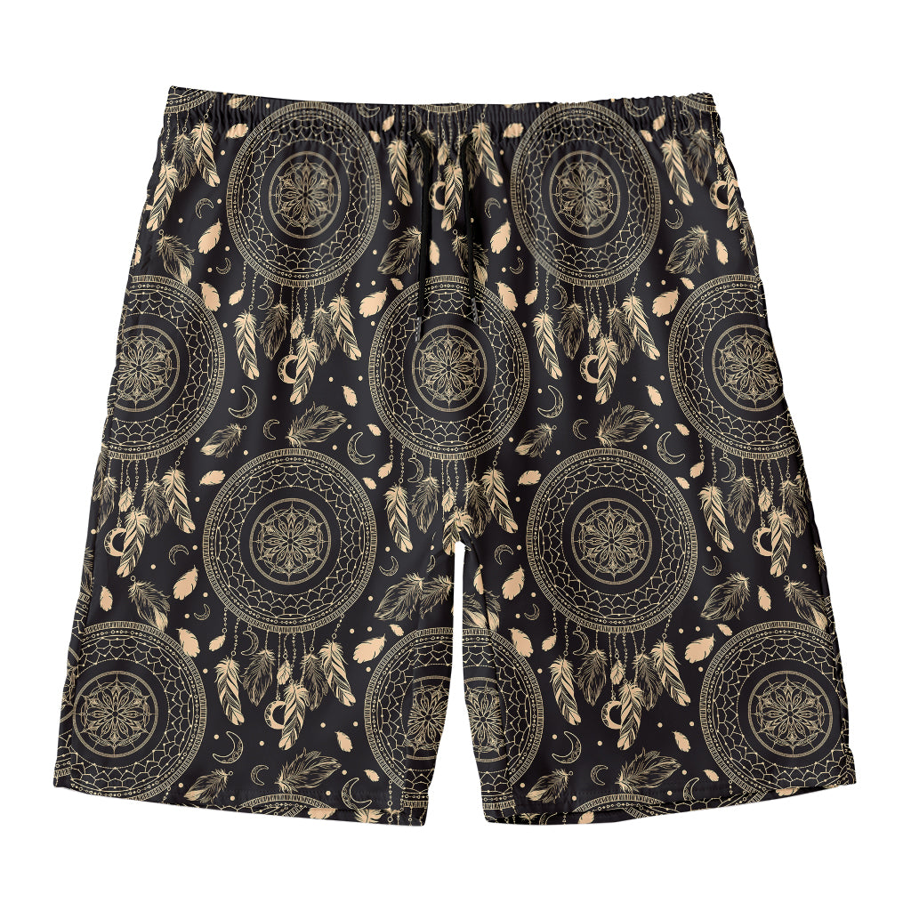 Vintage Native Dream Catcher Print Men's Swim Trunks