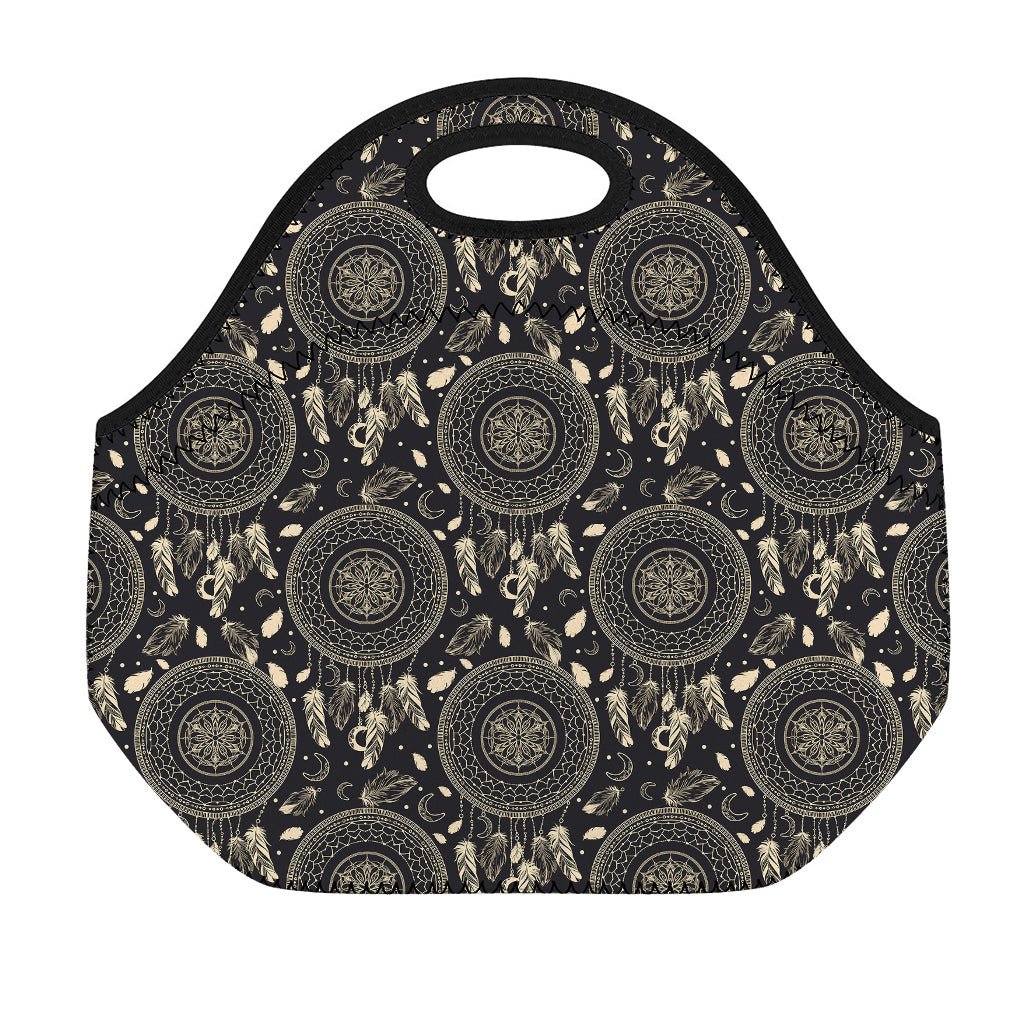 Vintage Native Dream Catcher Print Neoprene Lunch Bag