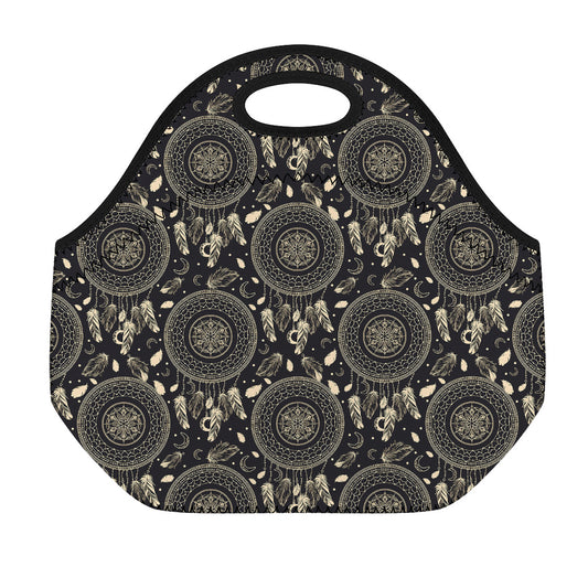 Vintage Native Dream Catcher Print Neoprene Lunch Bag