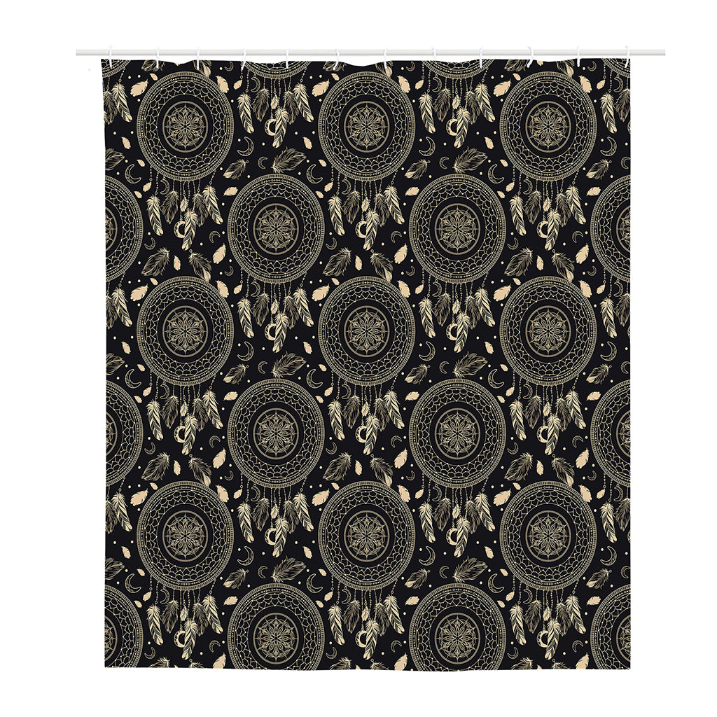 Vintage Native Dream Catcher Print Polyester Shower Curtain