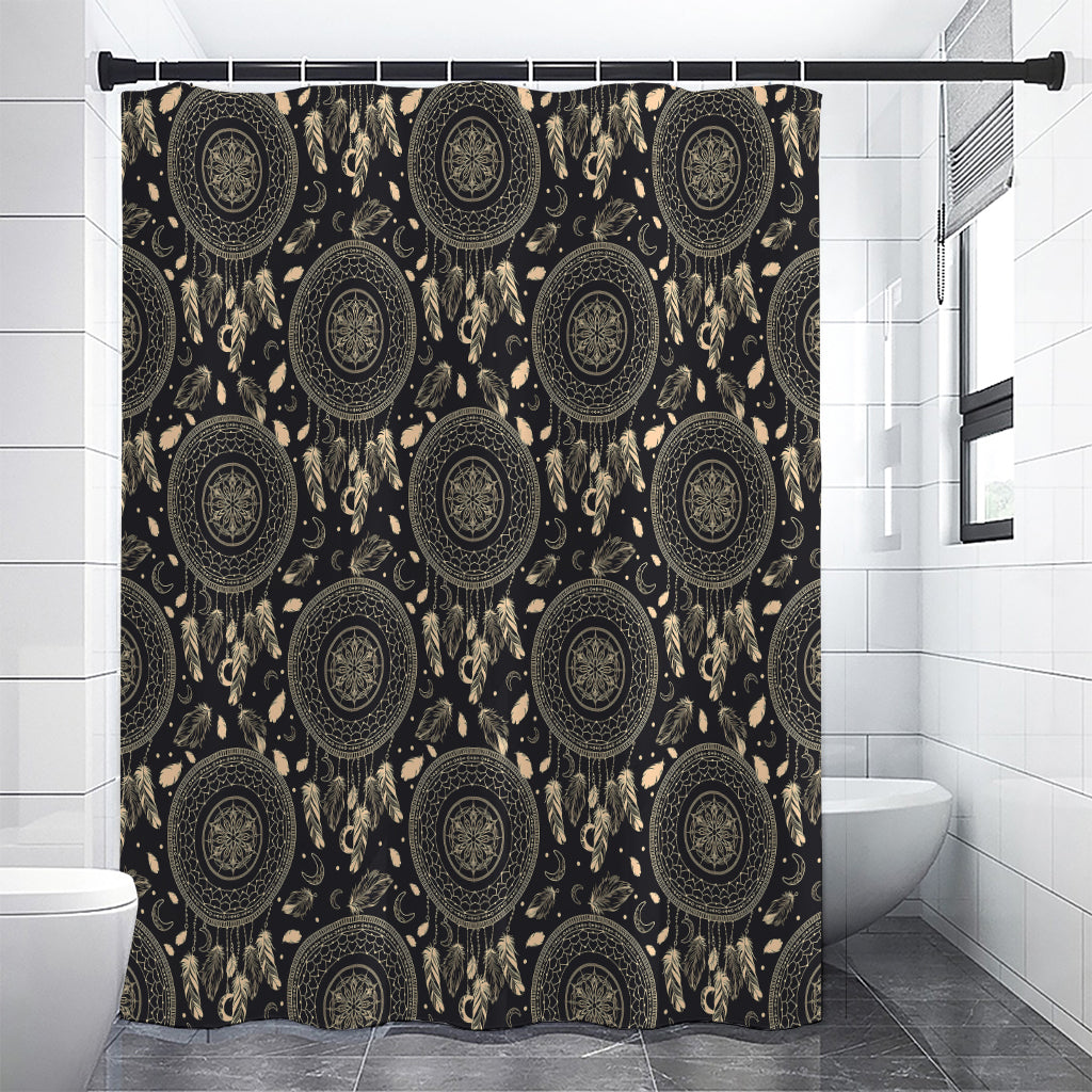 Vintage Native Dream Catcher Print Premium Shower Curtain