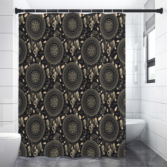 Vintage Native Dream Catcher Print Premium Shower Curtain