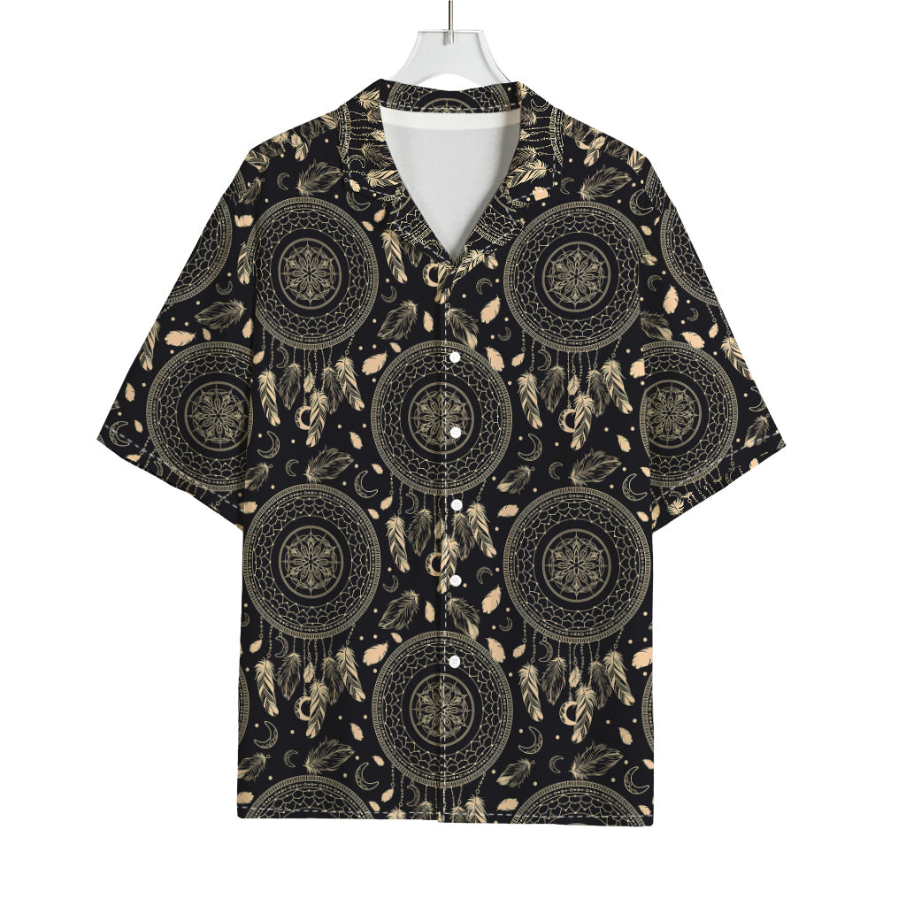 Vintage Native Dream Catcher Print Rayon Hawaiian Shirt