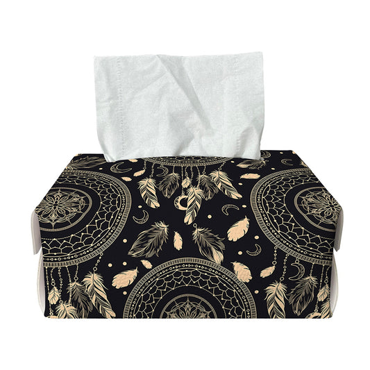 Vintage Native Dream Catcher Print Rectangle Tissue Box Cover