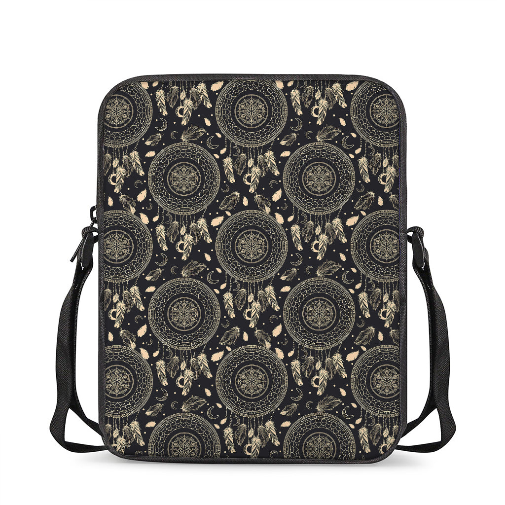 Vintage Native Dream Catcher Print Rectangular Crossbody Bag