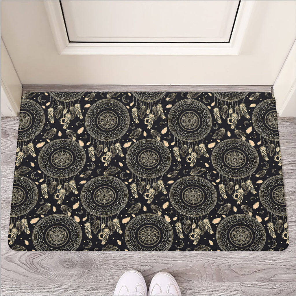 Vintage Native Dream Catcher Print Rubber Doormat