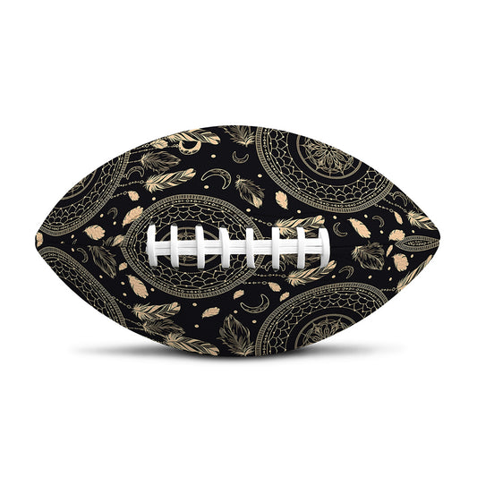 Vintage Native Dream Catcher Print Rugby Ball