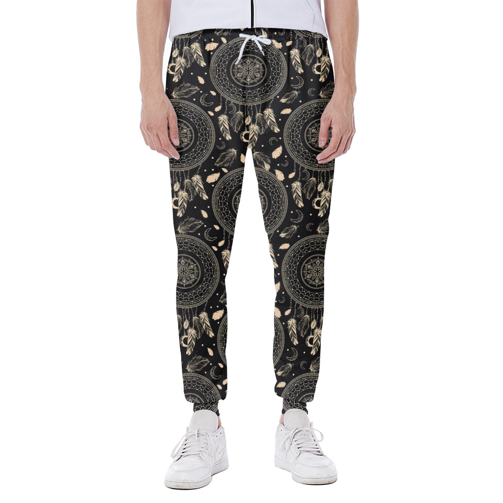 Vintage Native Dream Catcher Print Scuba Joggers