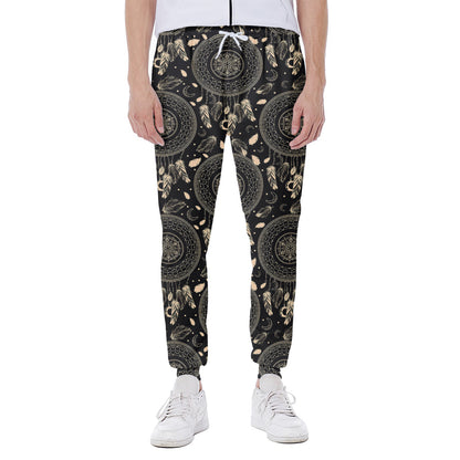 Vintage Native Dream Catcher Print Scuba Joggers