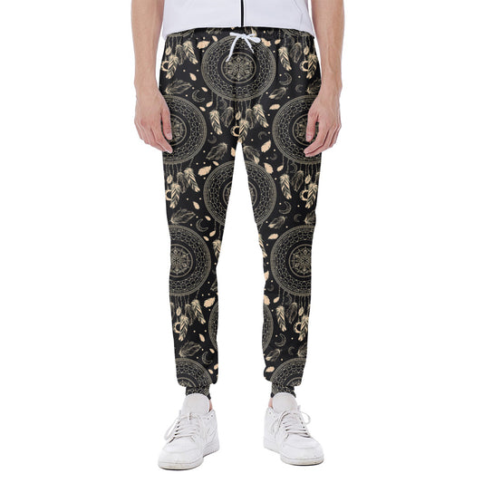 Vintage Native Dream Catcher Print Scuba Joggers