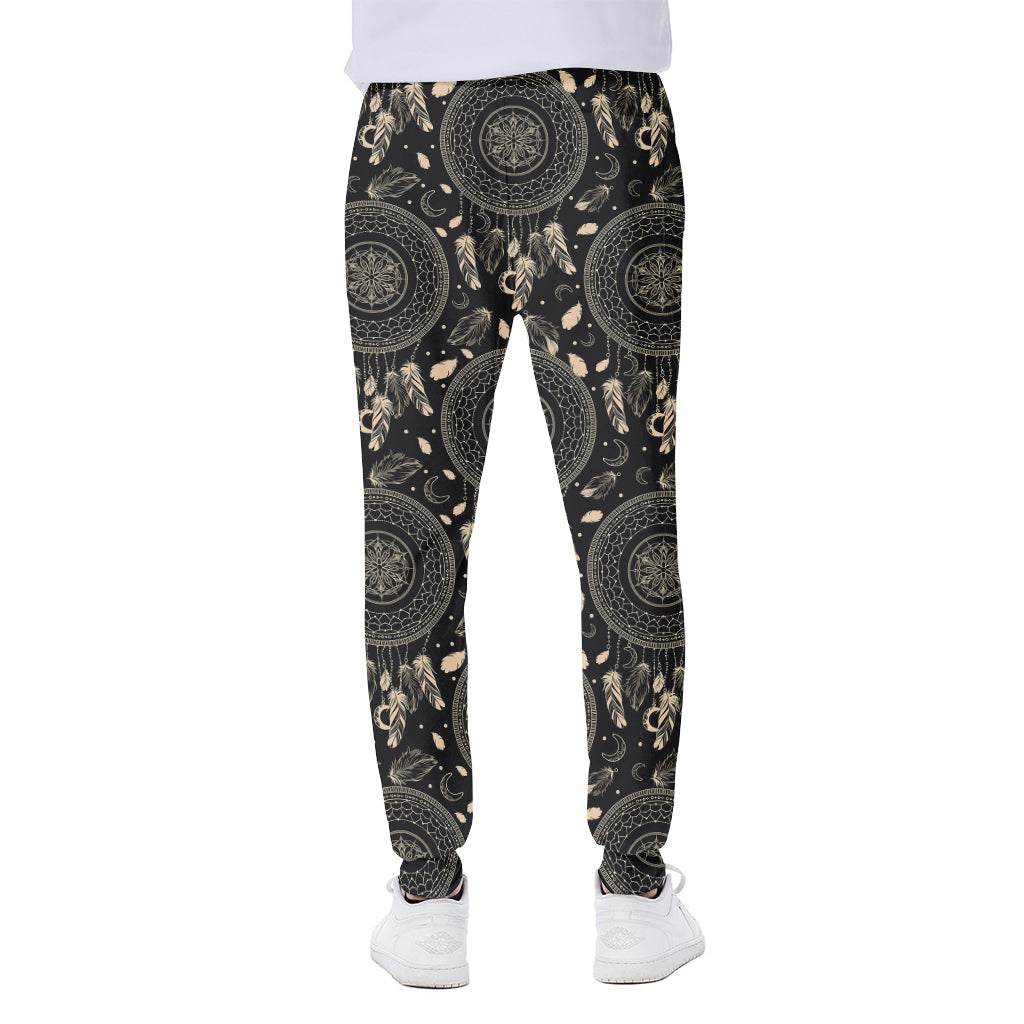 Vintage Native Dream Catcher Print Scuba Joggers