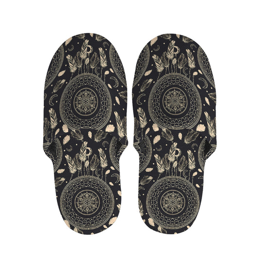 Vintage Native Dream Catcher Print Slippers