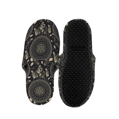 Vintage Native Dream Catcher Print Slippers