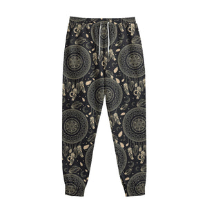 Vintage Native Dream Catcher Print Sweatpants