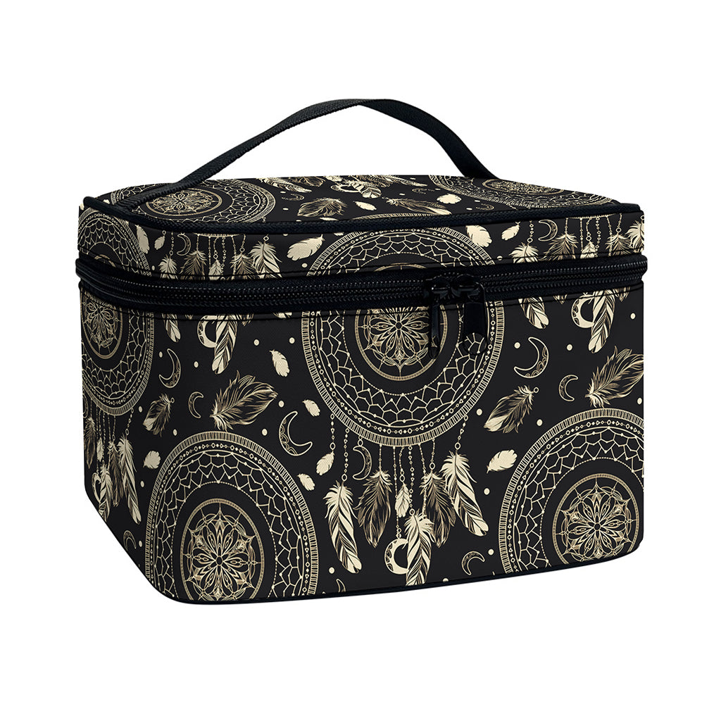 Vintage Native Dream Catcher Print Travel Makeup Bag