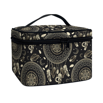 Vintage Native Dream Catcher Print Travel Makeup Bag