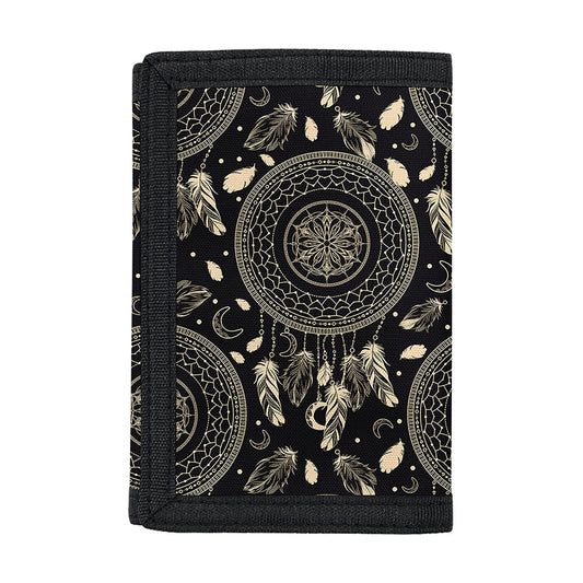 Vintage Native Dream Catcher Print Trifold Wallet
