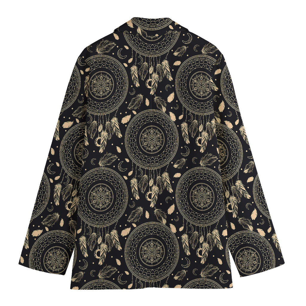 Vintage Native Dream Catcher Print Women's Blazer