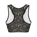 Vintage Native Dream Catcher Print Women's Sports Bra