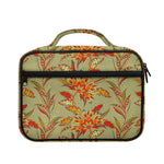 Vintage Orange Bohemian Floral Print Briefcase Bible Bag