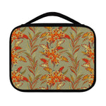 Vintage Orange Bohemian Floral Print Classic Bible Case