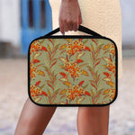Vintage Orange Bohemian Floral Print Classic Bible Case