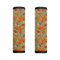 Vintage Orange Bohemian Floral Print Handle Covers