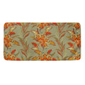 Vintage Orange Bohemian Floral Print Towel