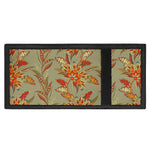 Vintage Orange Bohemian Floral Print Trifold Wallet