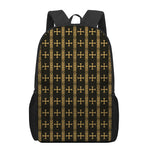 Vintage Orthodox Pattern Print 17 Inch Backpack