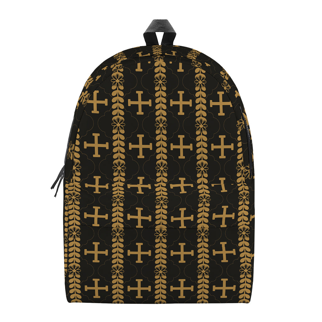Vintage Orthodox Pattern Print Backpack