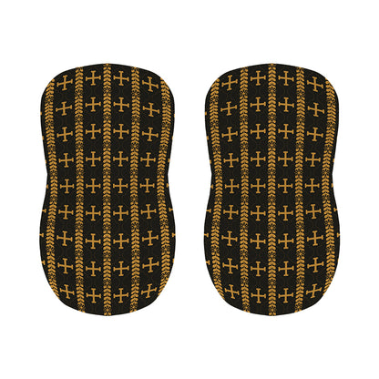 Vintage Orthodox Pattern Print Bar Stool Covers