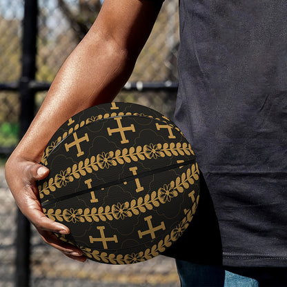 Vintage Orthodox Pattern Print Basketball