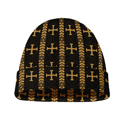 Vintage Orthodox Pattern Print Beanie
