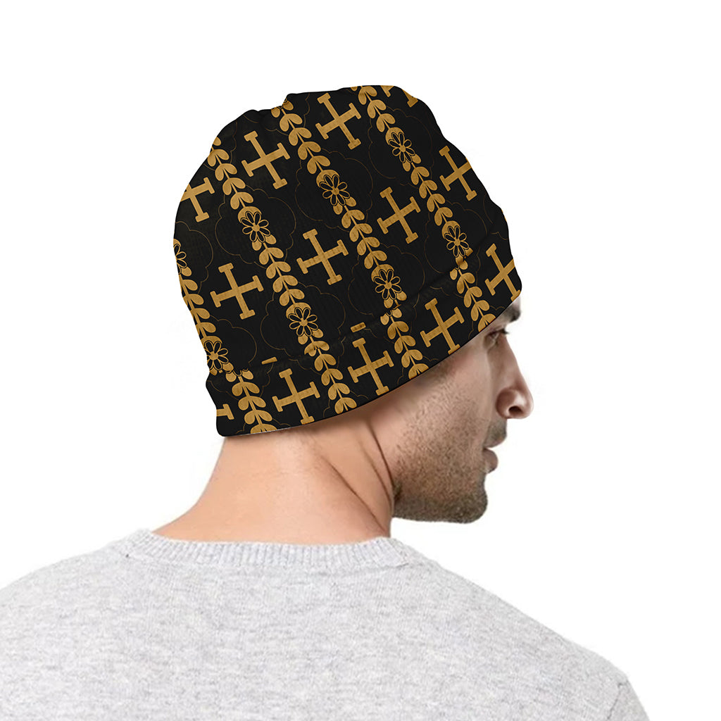Vintage Orthodox Pattern Print Beanie