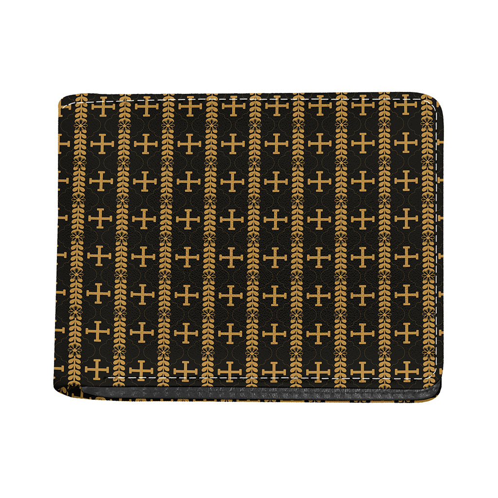 Vintage Orthodox Pattern Print Bifold Wallet