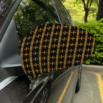 Vintage Orthodox Pattern Print Car Side Mirror Covers