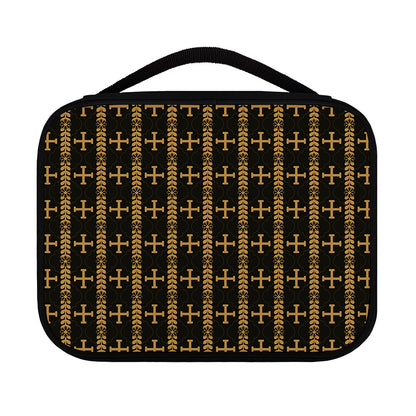 Vintage Orthodox Pattern Print Classic Bible Case