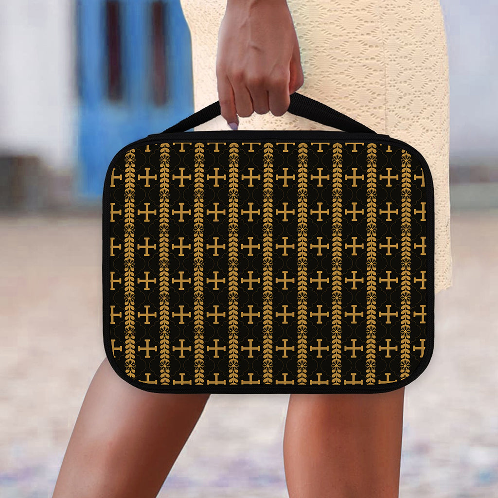 Vintage Orthodox Pattern Print Classic Bible Case