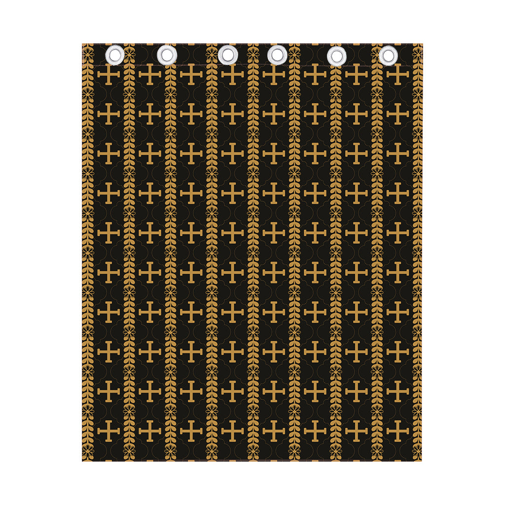 Vintage Orthodox Pattern Print Curtain
