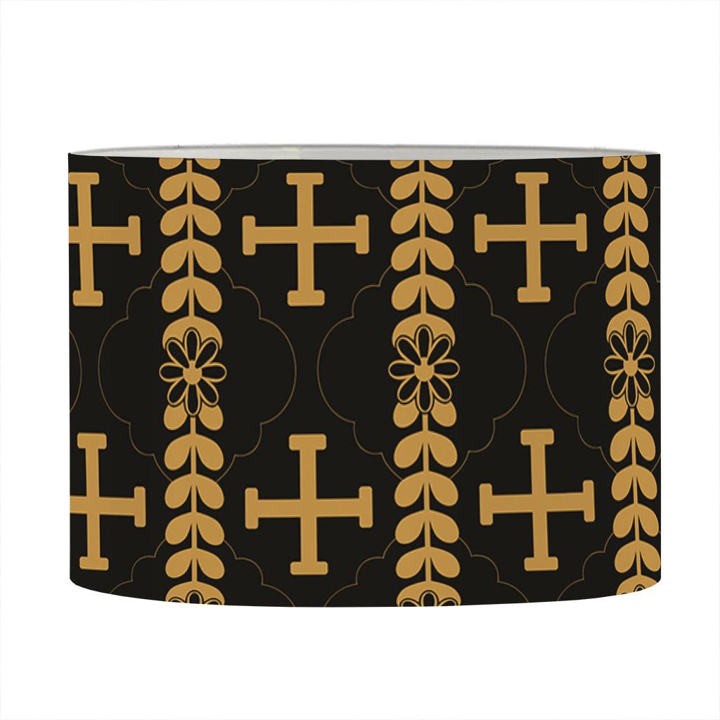 Vintage Orthodox Pattern Print Drum Lamp Shade