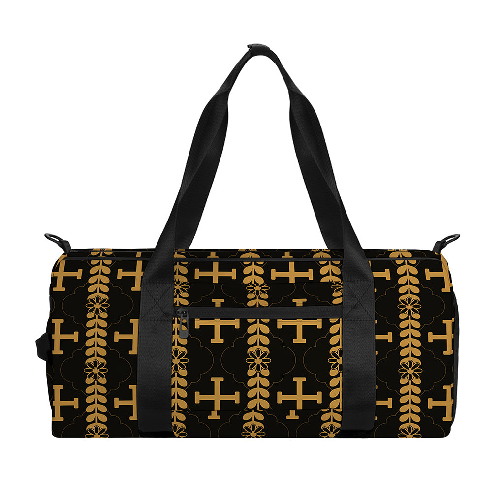 Vintage Orthodox Pattern Print Gym Bag